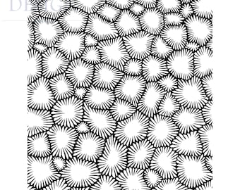 Polymer Clay Silkscreen (Petoskey Stone) Jessama Design Silkscreen #131