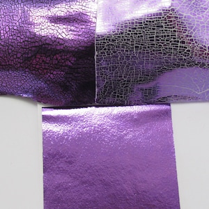 8 Bögen Metallfolie - Amethyst Lila Blattmetall