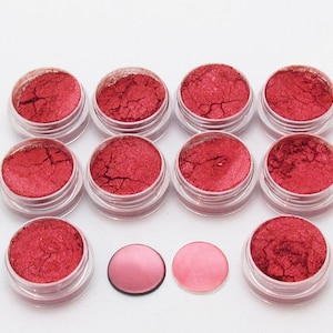 Pearlescent Mica Powders -  Grand Canyon Red Pigment - Number 18 - Each Jar Sold Separately - Use for polymer clay and resin art