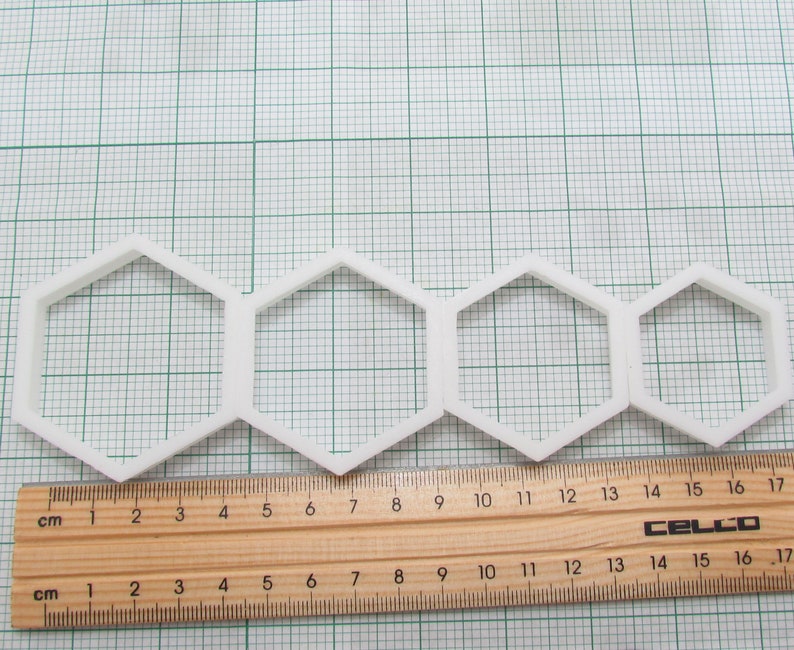 Hexagon Polymer Clay Cutters Set