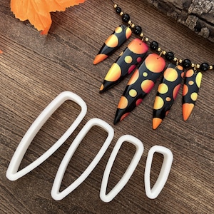Abgerundete Dagger Ausstecher Set - 4-teilige Ausstechformen Set - Verwenden Sie mit Polymer Clay, Keramik, Metal Clay