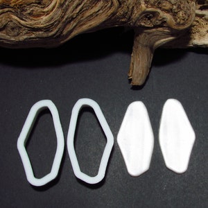 Polymer clay shape cutter | clay supplies | DYI earring tool | sharp shape cutter | earring cutter | Sea Glass Earring Cutters #2
