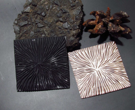 Polymer Clay Texture Mat Clay Texture Polymer Clay Mat Clay Mat Polymer  Clay Stamp 36. Silicone Texture mushroom Grove 