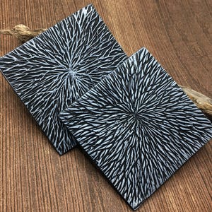 3. Polymer Clay Texture Mat - Shards Pattern - Use with polymer clay, metal clay, pottery and inking