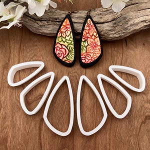 Fangle Ausstecher Set - 6 Teiliges Set - Polymer Clay Abgerundete Scalene Dreieck Spiegel Ausstecher - Jessama Design Fangle Set #1