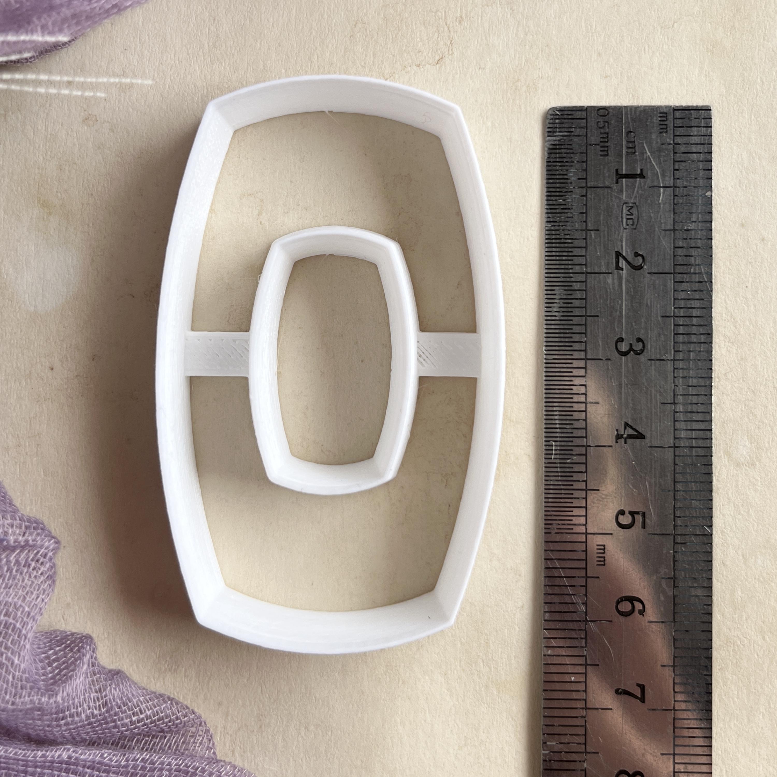 Rounded Rectangle Donut Cutter #2 - Use With Polymer Clay, Pottery ...