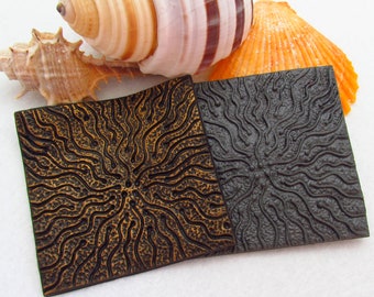 Polymer clay texture mat | clay texture | polymer clay mat | polymer clay stamp | polymer clay texture | Anemone Texture Stamp