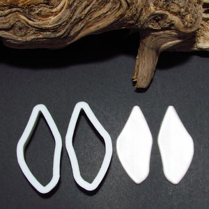 Polymer clay shape cutter | clay supplies | DYI earring tool | sharp shape cutter | earring cutter | Sea Glass Earring Cutters #3