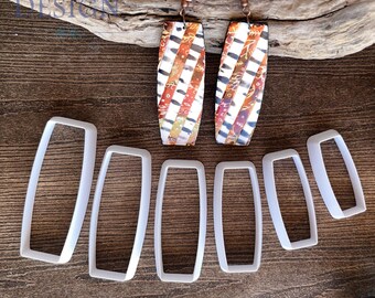Long Barrel Cutters - 6 Piece Set for use with polymer clay, pottery, metal clay