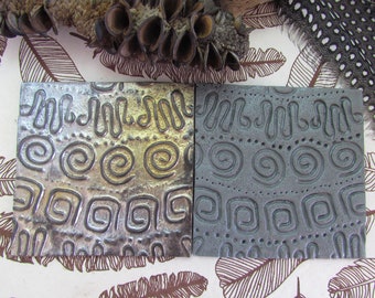 Polymer clay texture mat | clay texture | polymer clay mat | clay mat | polymer clay stamp |  Tribal Polymer Clay Texture Stamp