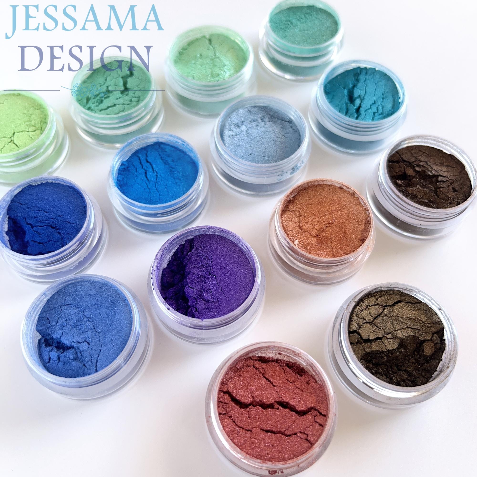 Mica様 Mica Powders - 19 Colors - 3ml Jars - Pure Pigments for Polymer