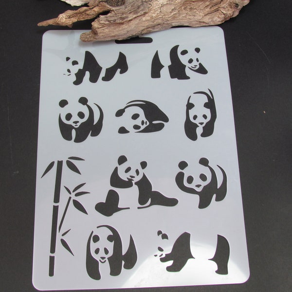 Polymer Clay Stencil (Panda)