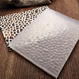 5. Flexible Silikon-Texturmatte - Schuppenmuster - Zur Verwendung mit Polymer Clay, Metal Clay, Keramik und Scrapbooking