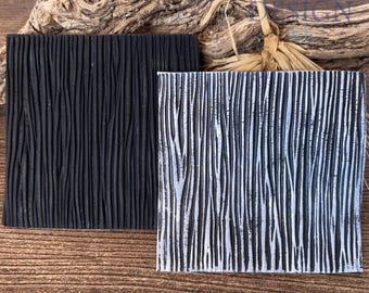 79. Polymer Clay Texture Mat - Animal Fur Pattern - Use with polymer clay, metal clay, pottery, inking