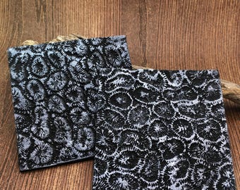 57. Polymer Clay Texture Mat - Reef Pattern - Use with polymer clay, metal clay, pottery, inking
