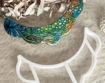 Clay Collar Cutter - Moroccan Bib Cutter #3 - Use it to create statement necklaces from clay