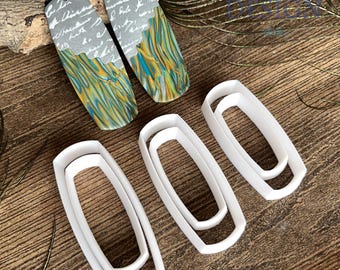 Set di taglierine per tavolette di pietra - Set da 6 pezzi per l'utilizzo con argilla polimerica, ceramica e argilla metallica.