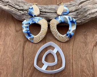 Polymer Clay Cutter - Sand Dollar Donut Cutter #2 - Use with polymer clay, pottery, metal clay, etc - 4 Sizes