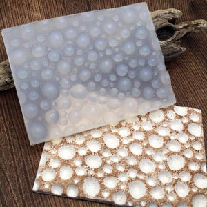 7. Flexible Silikonmatte - Bubble Pattern - Zur Verwendung mit Polymer Clay, Metal Clay, Keramik und Scrapbooking