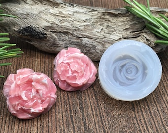 Silicone Flower Mold - Rose Shape - Create Jewelry with Polymer Clay and Resin - Jessama Design #1