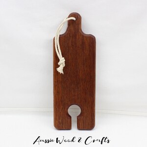 Kwila Merbau Timber Cheese and Cracker tray with a wine image 4