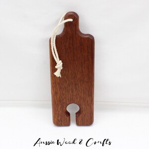 Kwila Merbau Timber Cheese and Cracker tray with a wine image 3