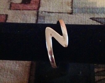 Sterling Silver Lightening Bolt Cuff Bracelet