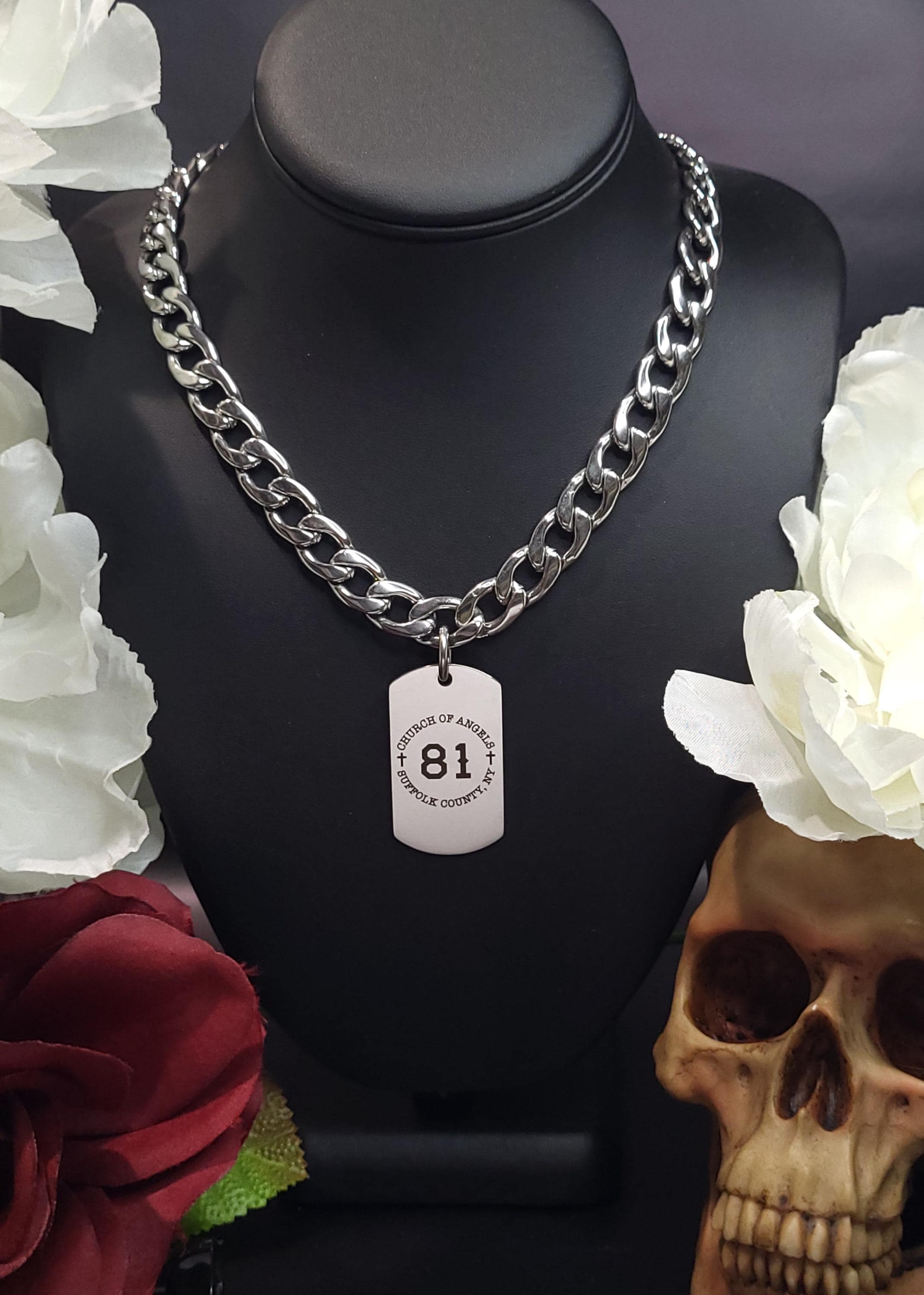 Support 81 Stainless Steel Dog Tag Biker Necklace-ftot-known