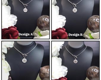 Support 81 Stainless Steel Toggle Charm Necklace-Biker Necklace-Biker Jewelry-81 Supporter Necklace-Support 81 Jewelry-Biker Gifts for Her