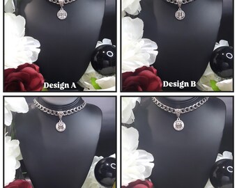 Extreme Choker Support 81 Stainless Steel Necklace-81 Support Necklace-Support 81 Jewelry-Biker Necklace-Biker Jewelry-Support 81 Gift-Biker