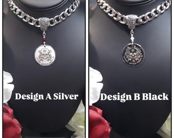 The Baddest Support 81 Stainless Steel ChokerNecklace-81 Support Necklace-Support 81 Jewelry-Biker Necklace-Biker Jewelry-Support 81 Gift-