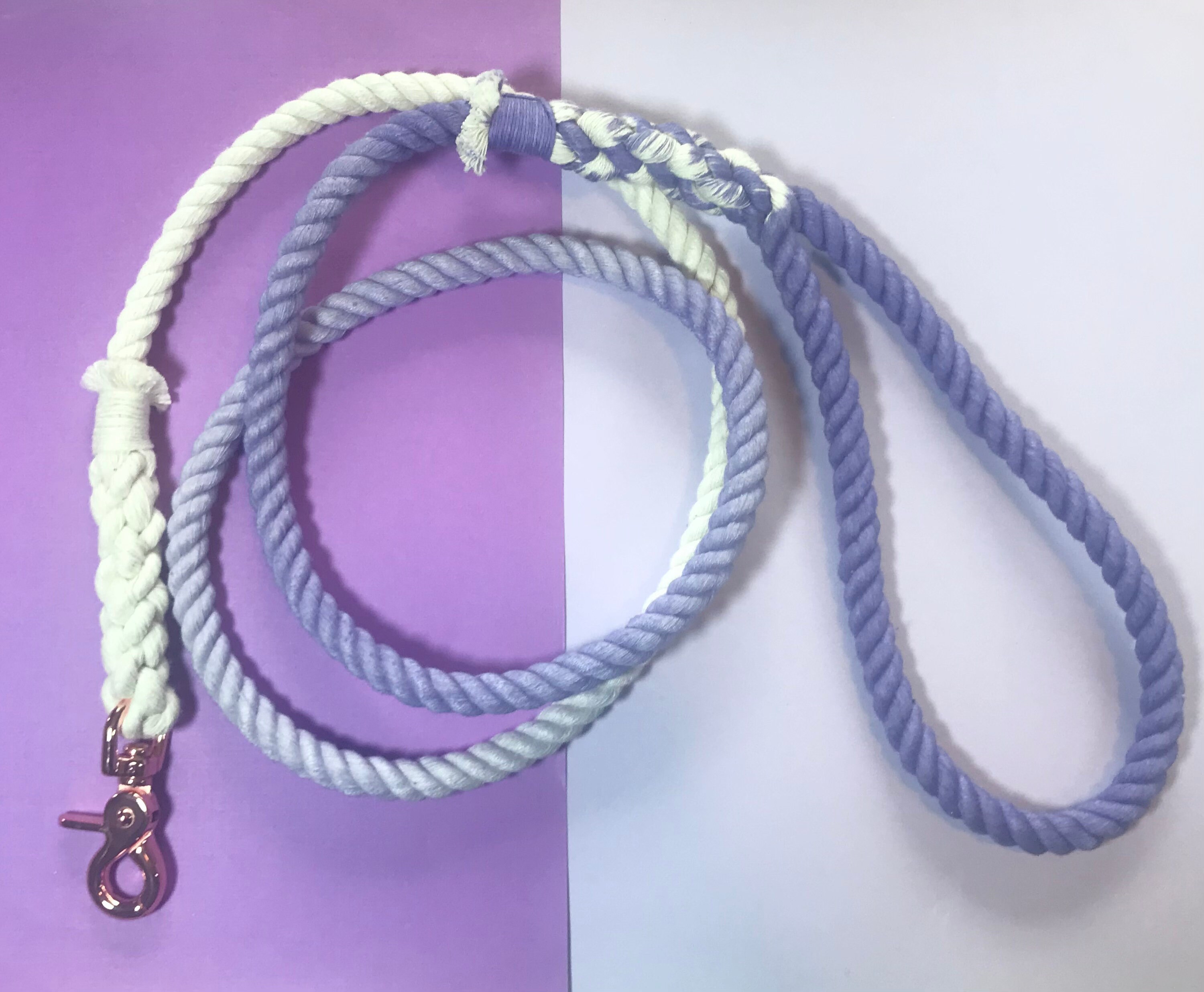 Lavander Rope Lavender Ombré Rope Leash - Etsy