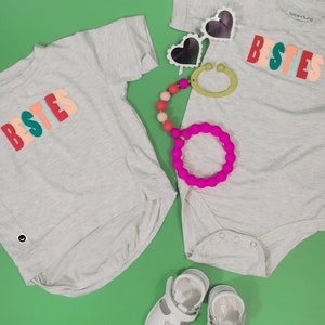 Besties Matching Baby Bodysuit and Dog Tee