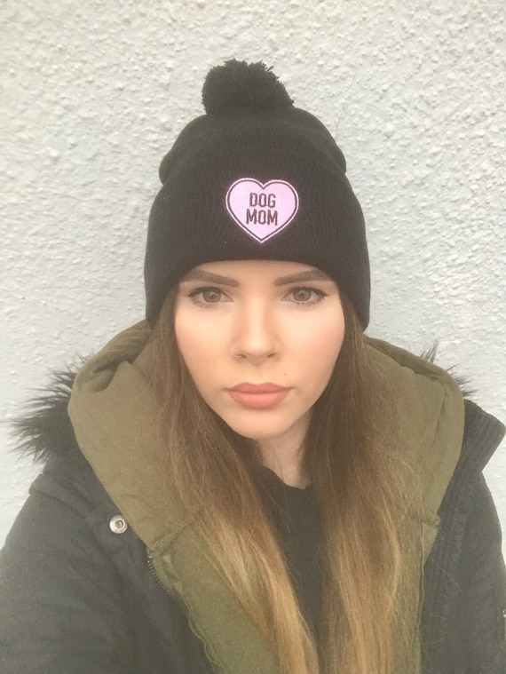 dog mom beanie