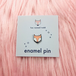 Fox Named Todd Logo Enamel Pin
