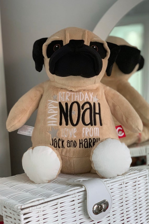 personalised pug teddy