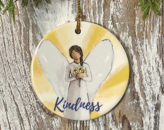 Kindness Angel Christmas Ornament, Angel Christmas, Thank you gift, Appreciation gift, You Make a Difference, trimming, Christmas gift