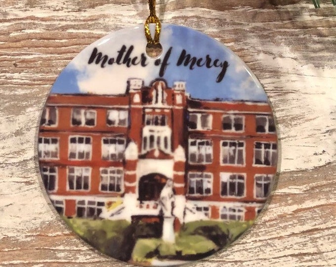 Mercy High School Christmas Ornament, Cincinnati Mercy, Mercy McAuley, GGCL, Westside
