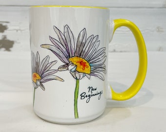 Daisy Mug Etsy