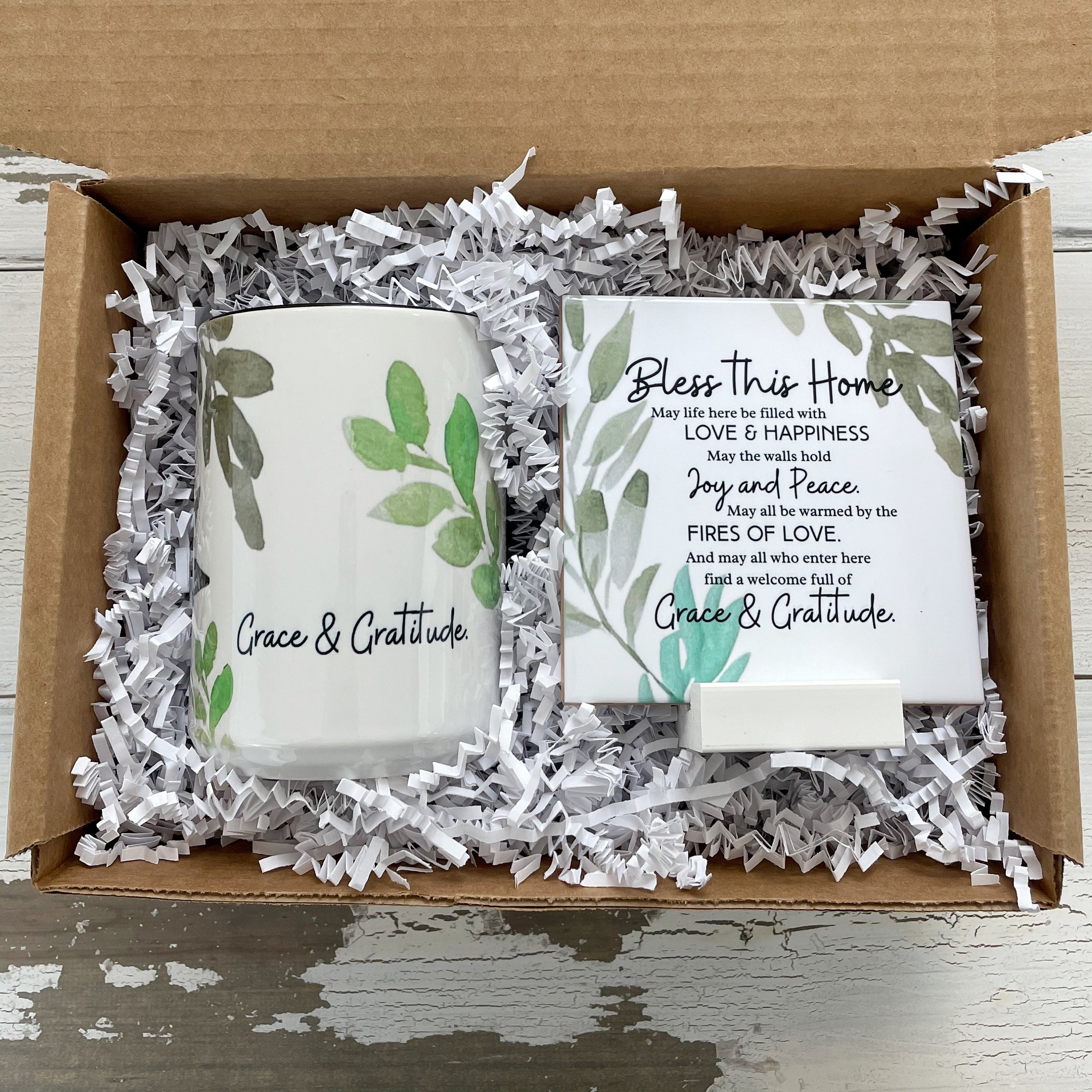 New House Blessings Box Housewarming mug and tile gift  Etsy