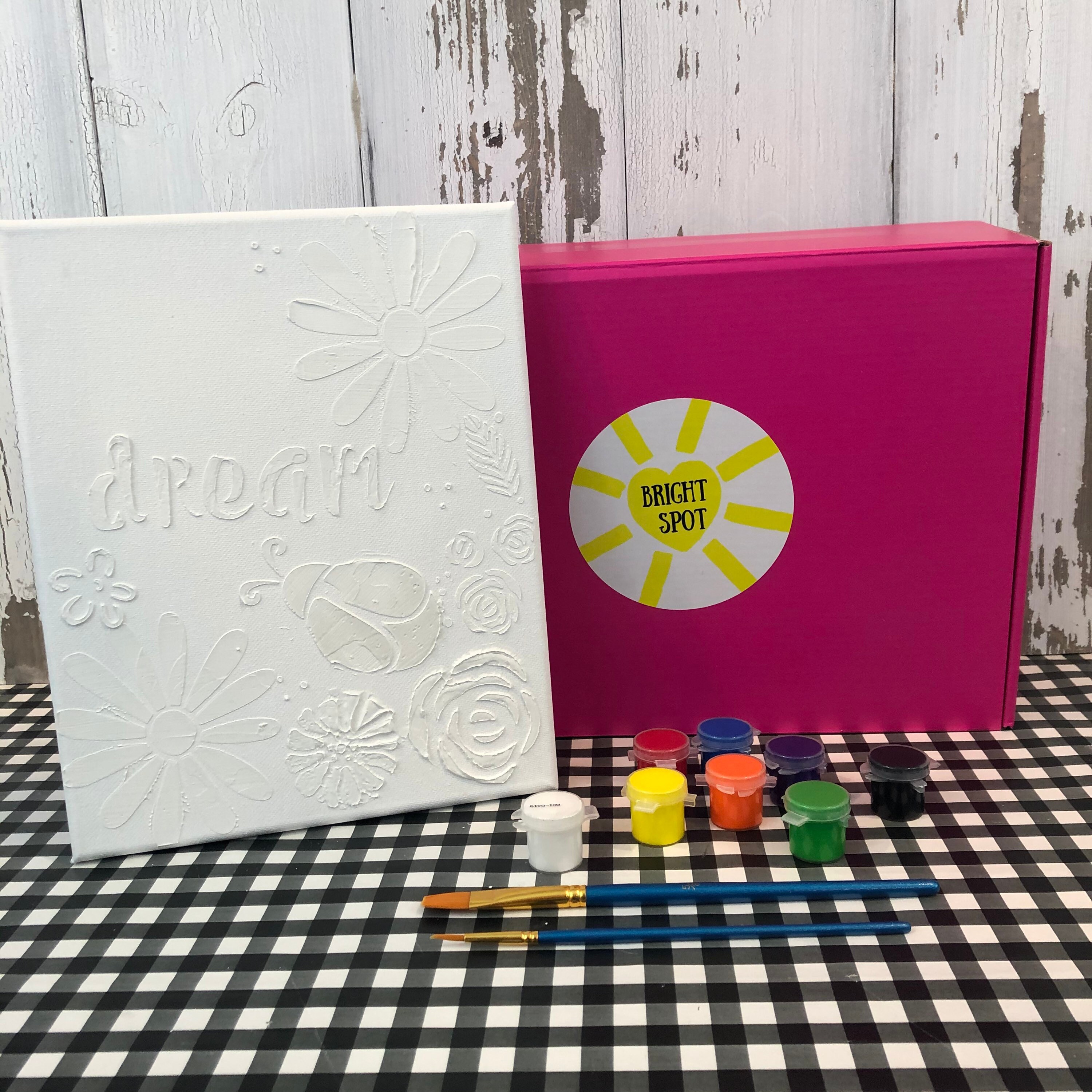 Canvas Painting Bright Spot Box Dreampaint party/ kids craft gift/ adult painting /fun/creative