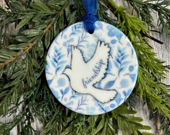 Forever Friends Ornament, Turtle Dove Ornament, Friends Christmas gift, Strong Women, Friend gift, Girlfriends gift, Girls Get Away Gift