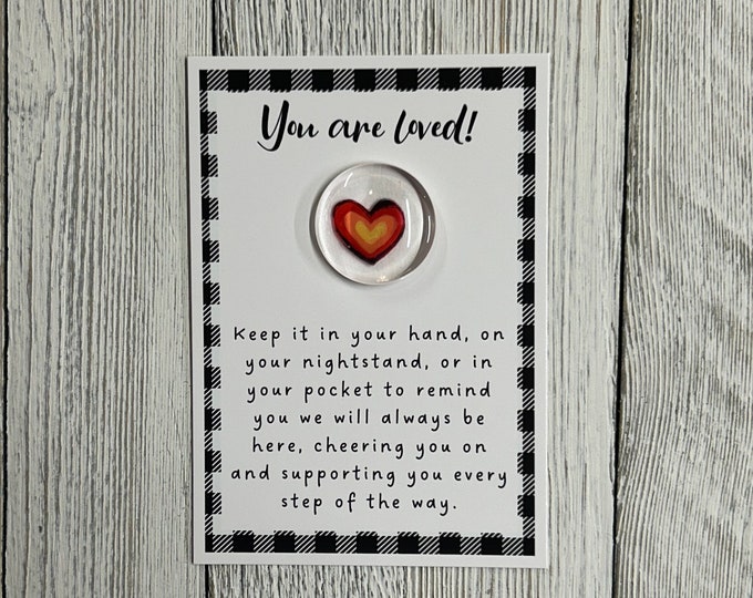 Leaving for College Glass Gem - Pocket Token, Going Away to College, High School Graduation Gift, New Beginnings