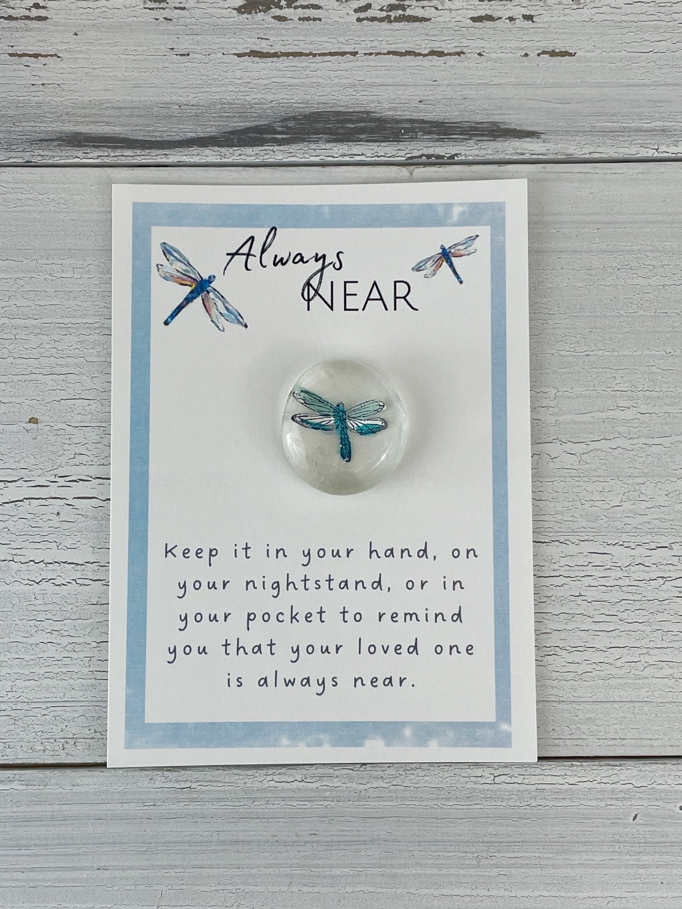 Sympathy Dragonfly Always Near Mug gift set, Angelversary gift