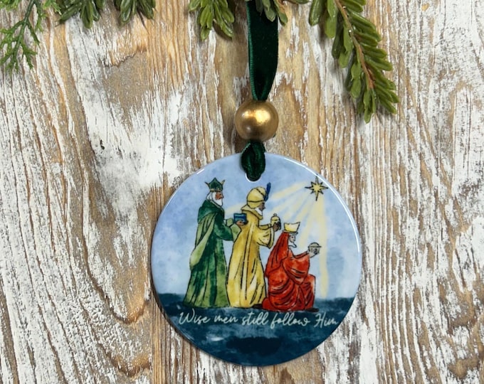 Three Wise Men Christmas Ornament , Three Magi, Tree trimming, Holiday gift, Religious ornament, Meaningful Christmas gift