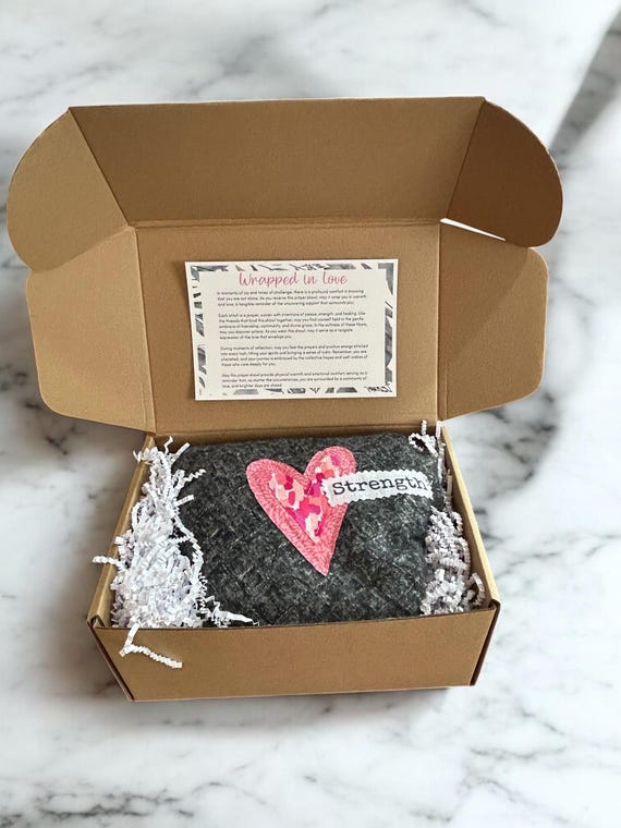 Prayer Shawl Gift Set - "Wrapped in Love" Comfort Set - Sending Love, Uplifting Gift, Encouragement Gift, Anxiety Gift, Get Well Gift