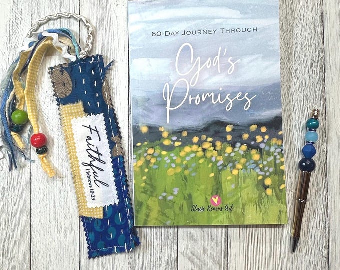 60-Day Bible Promise Journal Gift Set - Christian Devotional Journal, Bookmark, Pen, Daily Scripture & Prayer Prompts, Bible Journal