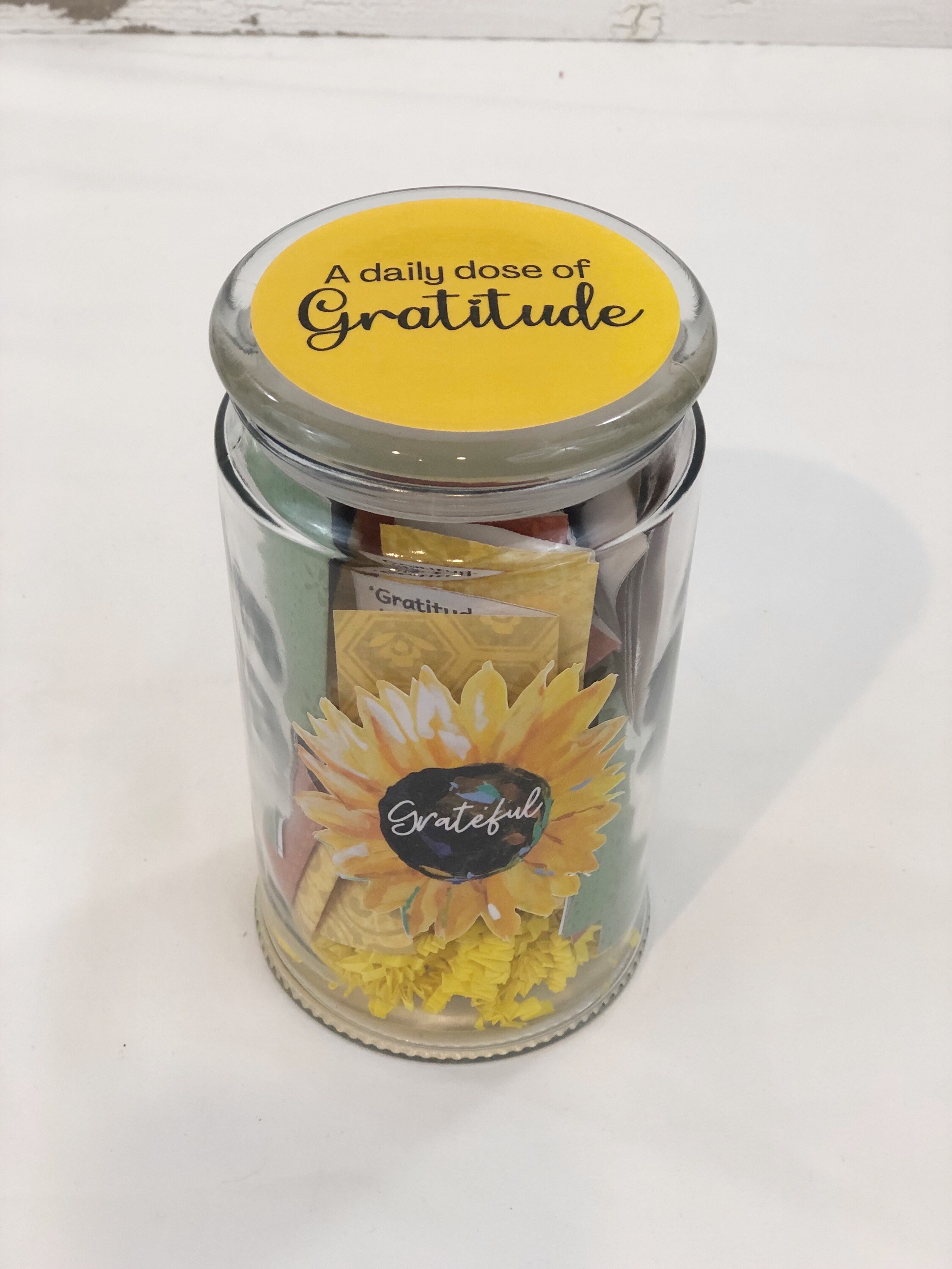 Gratitude Jar A daily dose of Gratitude encouragement gift Etsy