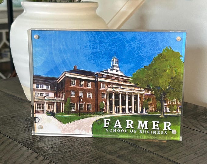 Miami University Farmers School Art Print | Graduation Alumni Desk Decor
