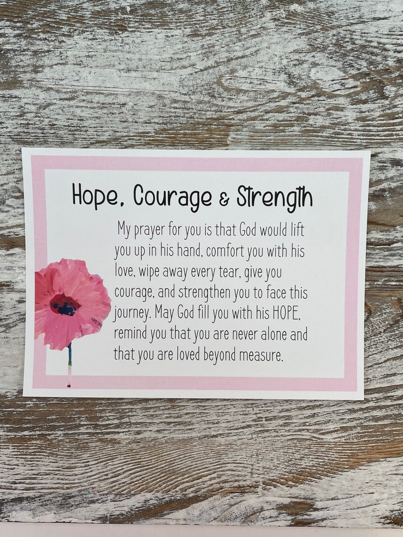 Hope Courage & Strength Box Flower Tile and Mug Gift Set Etsy